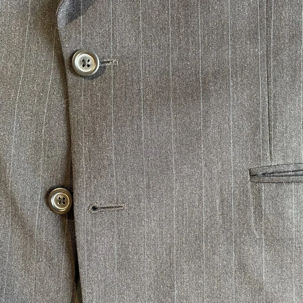 Burberry Mens suit Jacket Pinstripe 42R Wool - Picture 3 of 8